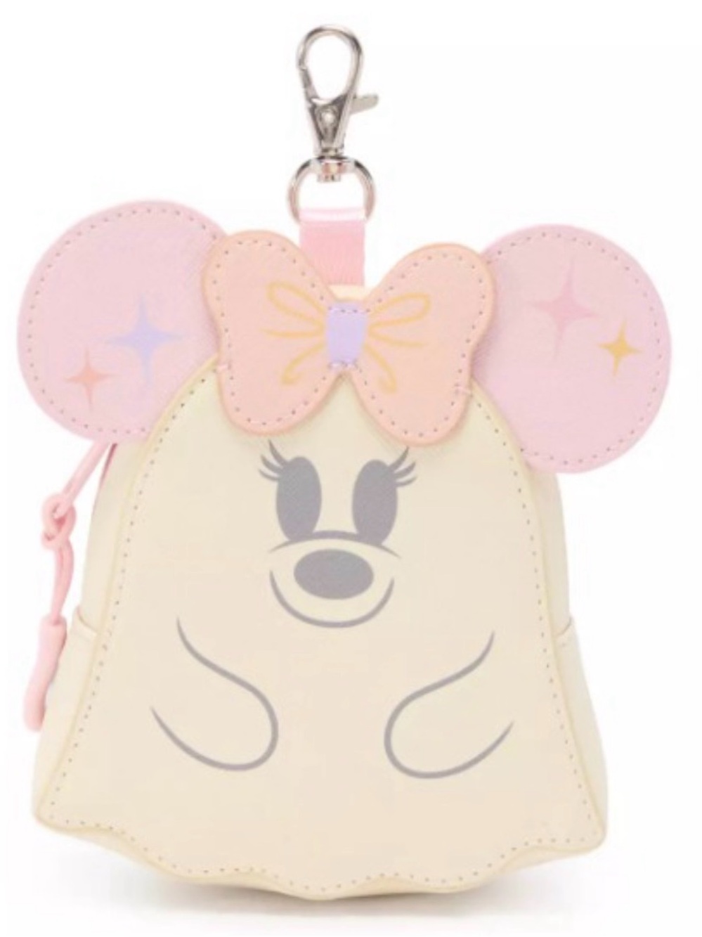 NWT Minnie Mouse Cutie Ghost Coin Purse Bag Charm - Picture 4 of 5